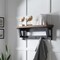 Alaterre Furniture Adam 42"L Wood Coat Hook with Shelf ANAD24RNB - alternate 2